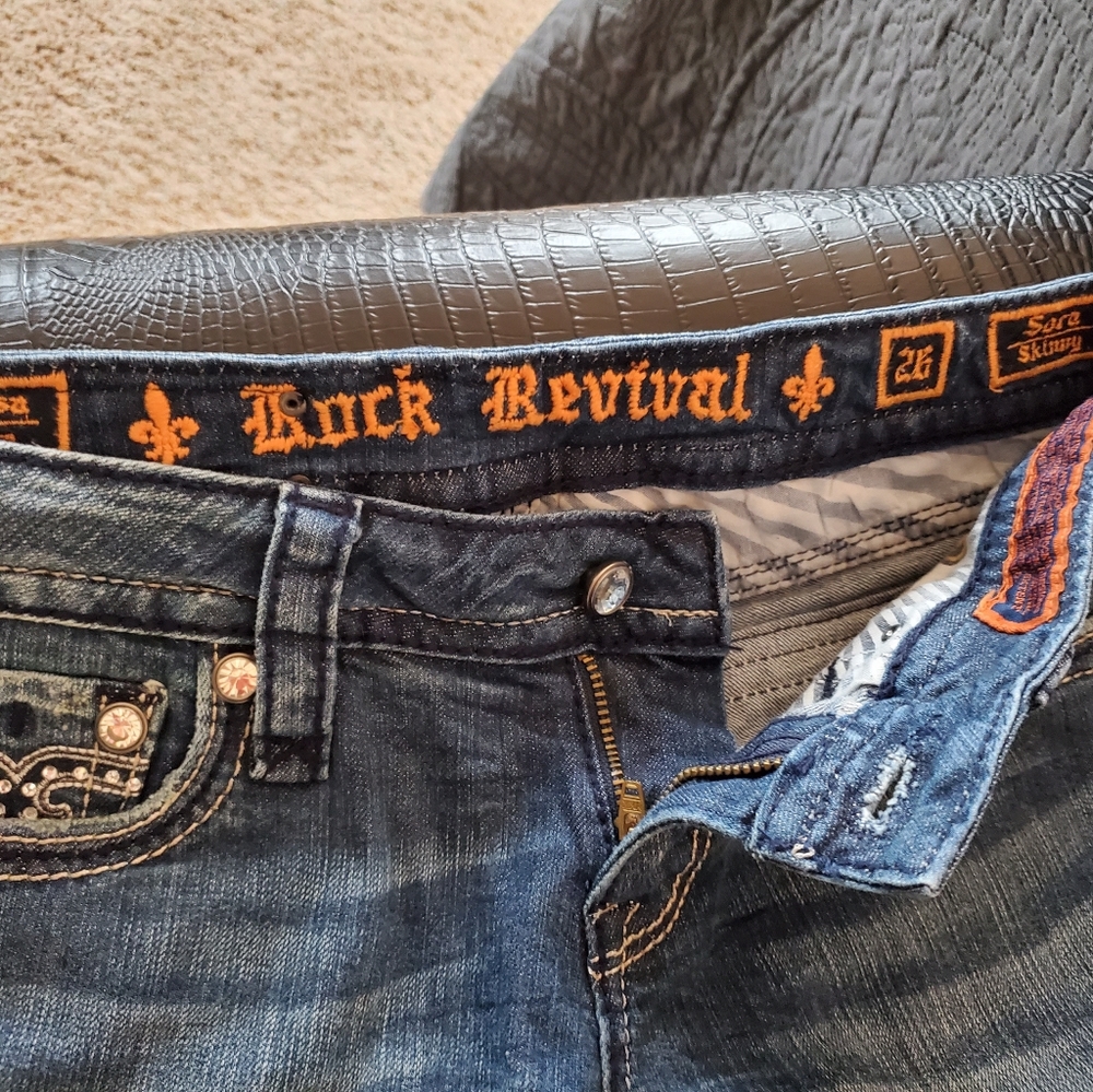 Rock Revival Jeans - Sara Skinny - Size 26